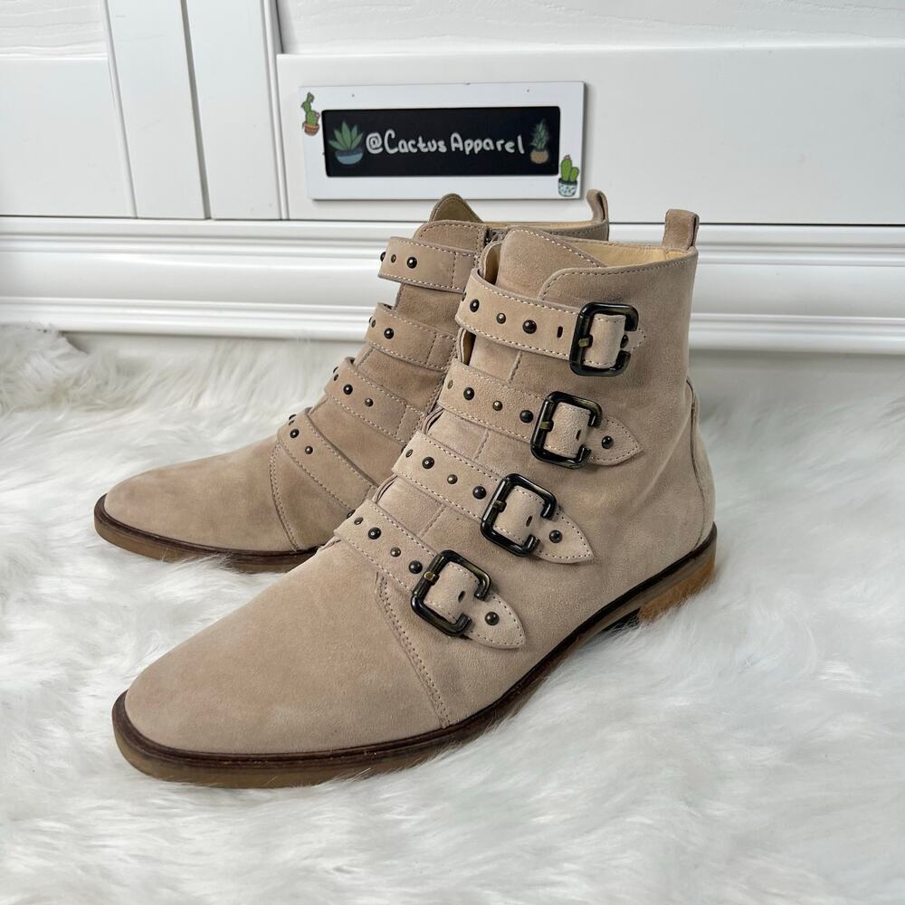 Excellent Condition Paul Green Anne Studded Boot Cloud Moto Biker Size 9.5 - Picture 4 of 10